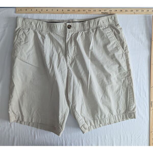 Architect Active Flex Tech Pocket Khaki Shorts Men's 40 Cotton Comfort Waist EUC